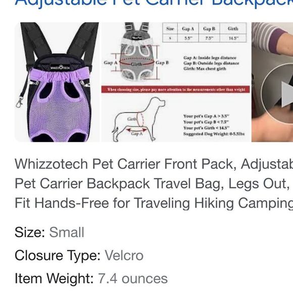 Whizzo tech Sz med new condition. Yorkie didn't like it. - Picture 3 of 3